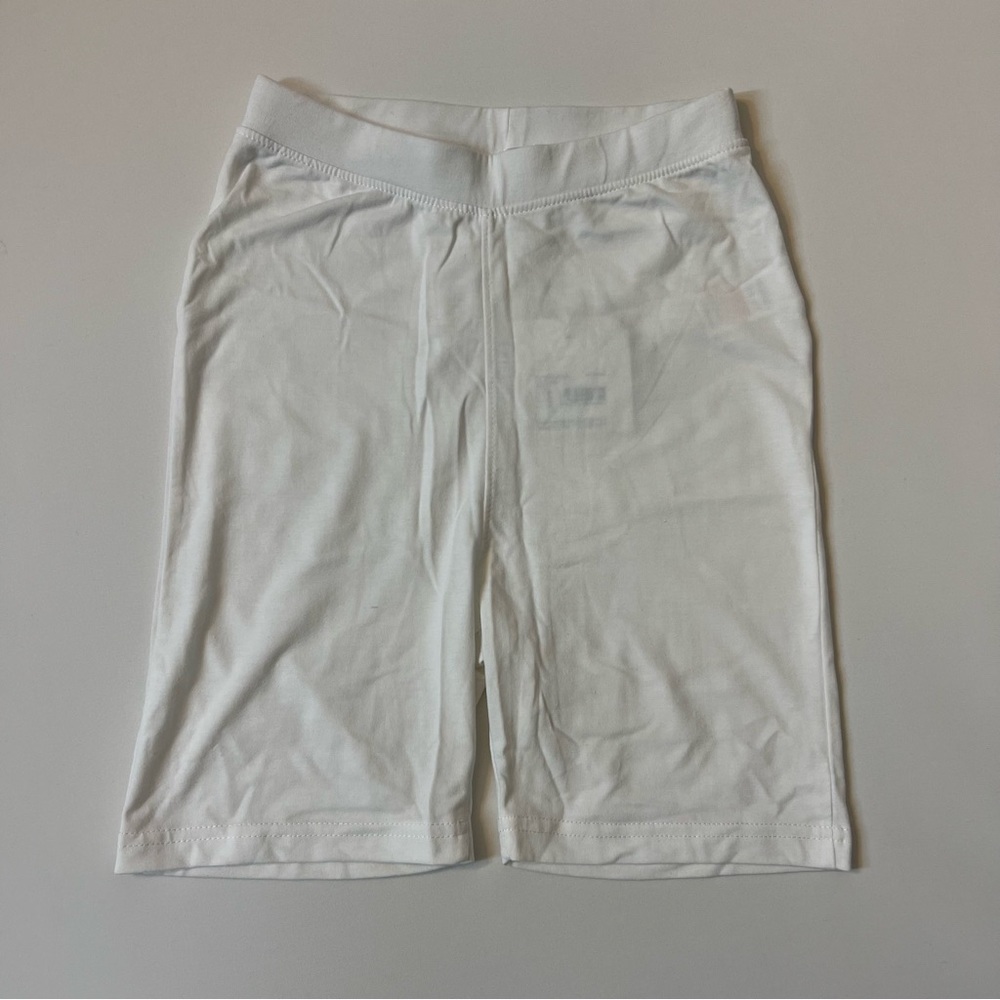 Missguided White Biker Shorts